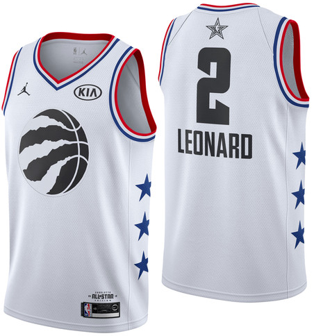 NBA Jordan All-Star 2019 White Swingman Jersey - Kawhi Leonard - Youth