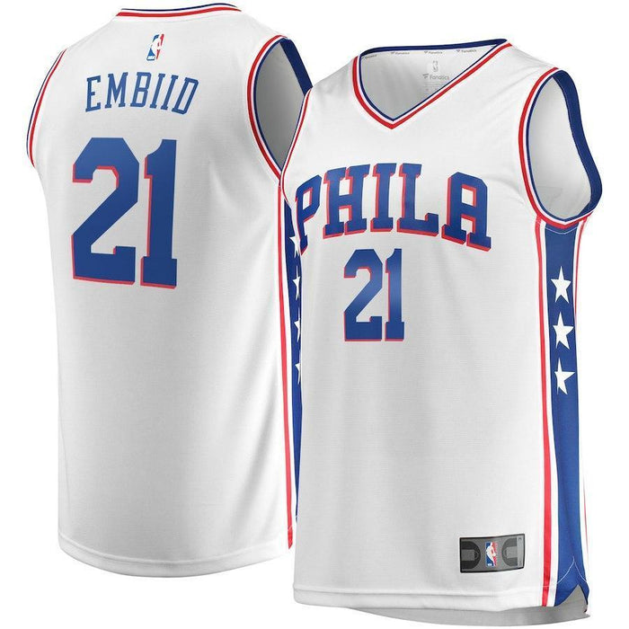 Joel Embiid Philadelphia 76ers Branded Youth Fast Break Player Jersey - Association Edition – White 2018/2019