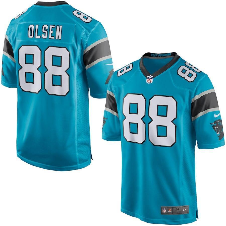 Greg Olsen Carolina Panthers Game Jersey - Blue 2018/2019
