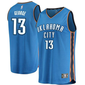 Paul George Oklahoma City Thunder Branded Youth Fast Break Jersey Blue - Icon Edition 2018/2019