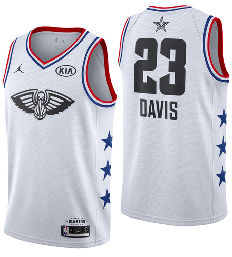 NBA All-Star 2019 White Jordan Swingman Jersey - Anthony Davis - Youth