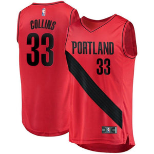 Zach Collins Portland Trail Blazers Branded Fast Break Player Jersey - Statement Edition - Red