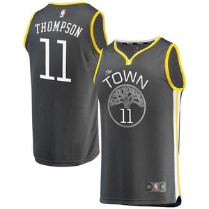 Klay Thompson Golden State Warriors Branded Youth Fast Break Jersey Black - Statement Edition 2018/2019