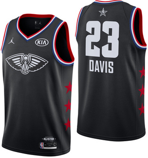 NBA All-Star 2019 Black Jordan Swingman Jersey - Anthony Davis - Youth