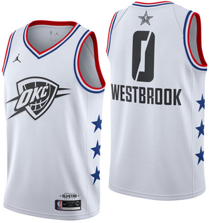 NBA All-Star 2019 White Jordan Swingman Jersey - Russell Westbrook - Youth