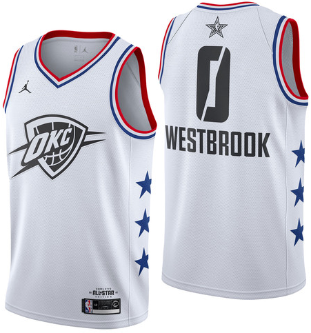 NBA All-Star 2019 White Jordan Swingman Jersey - Russell Westbrook - Youth