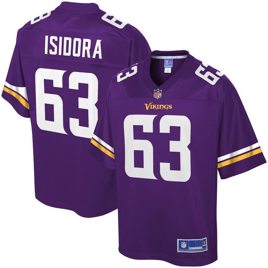Danny Isidora Minnesota Vikings Pro Line Team Color Player Jersey – Purple 2018/2019