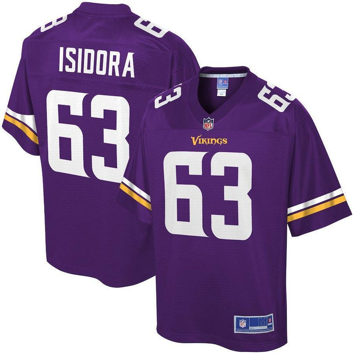 Danny Isidora Minnesota Vikings Pro Line Team Color Player Jersey – Purple 2018/2019