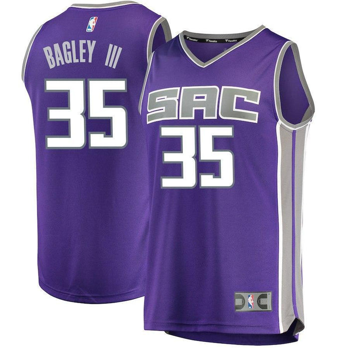 Marvin Bagley III Sacramento Kings Branded Youth 2018 NBA Draft First Round Pick Fast Break Jersey Purple – Icon Edition 2018/2019