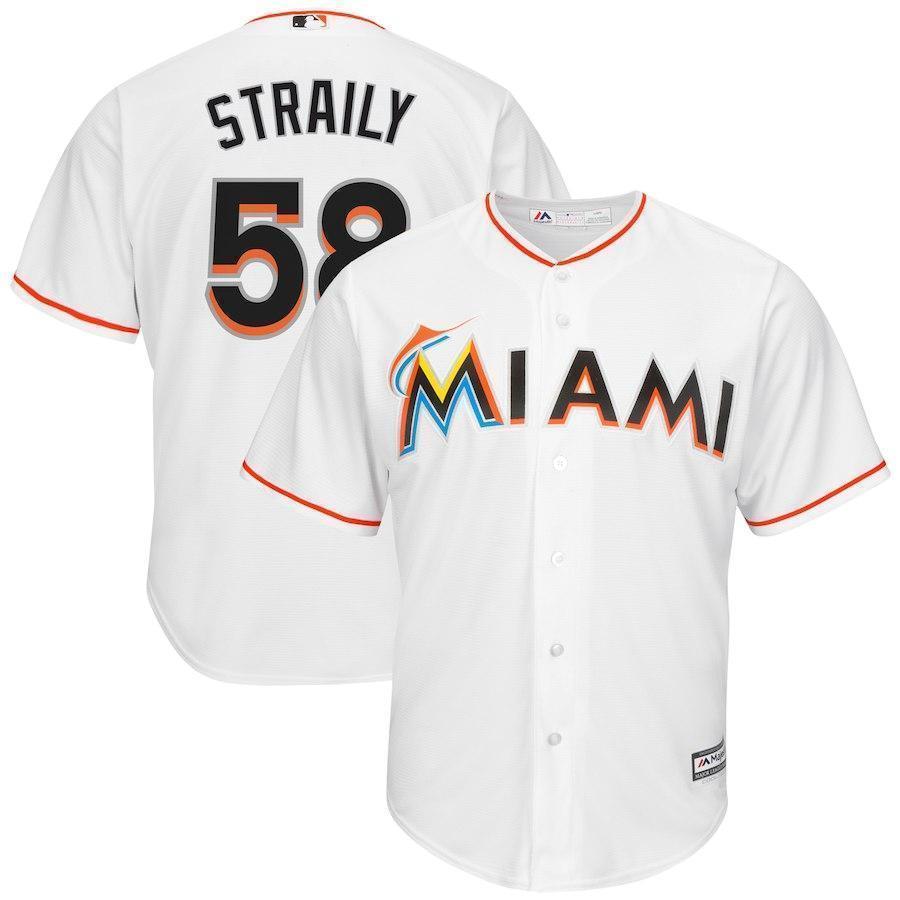 Dan Straily Miami Marlins Dodgers Baseball Player Jersey