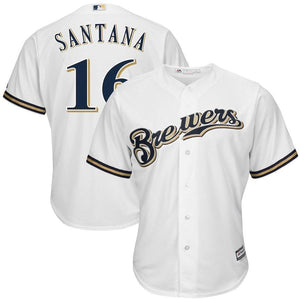 Domingo Santana Milwaukee Brewers Baseball Player Jersey