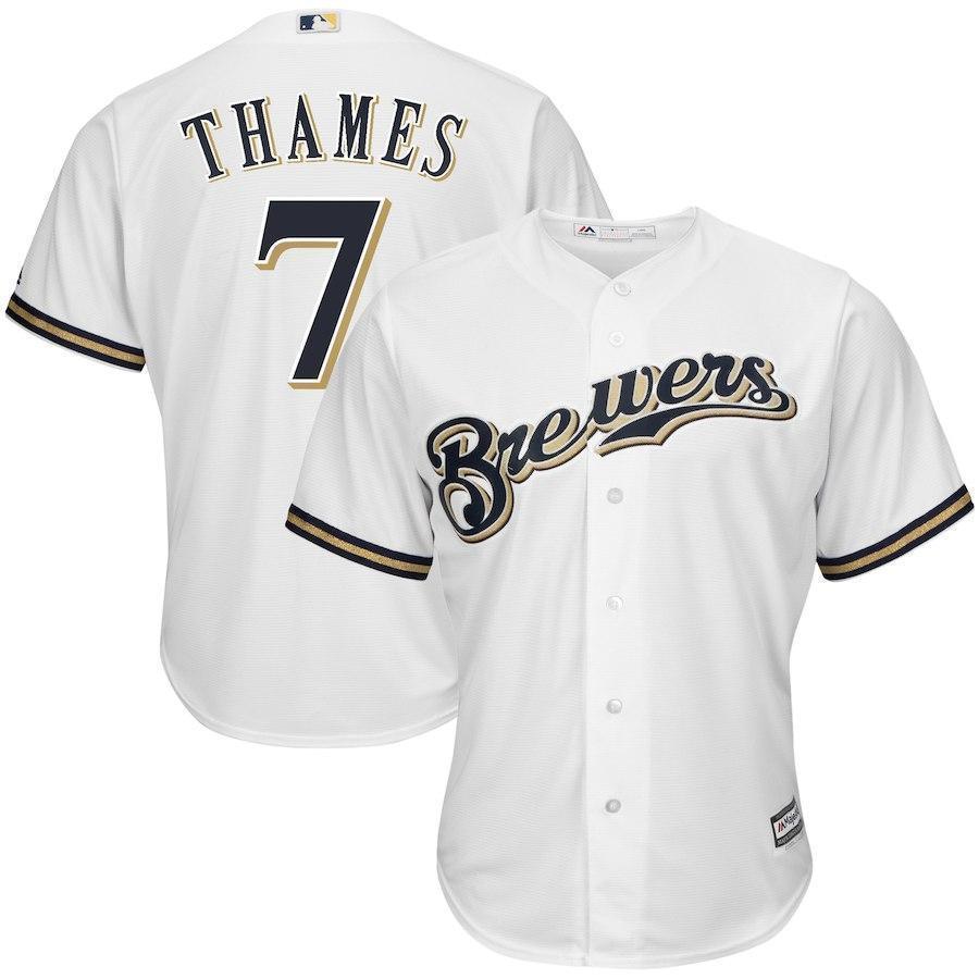 Eric Thames Milwaukee Brewers Baseball Player Jersey