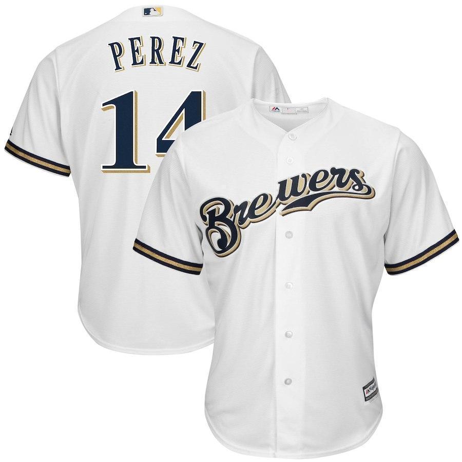 Hernan Perez Milwaukee Brewers Baseball Player Jersey