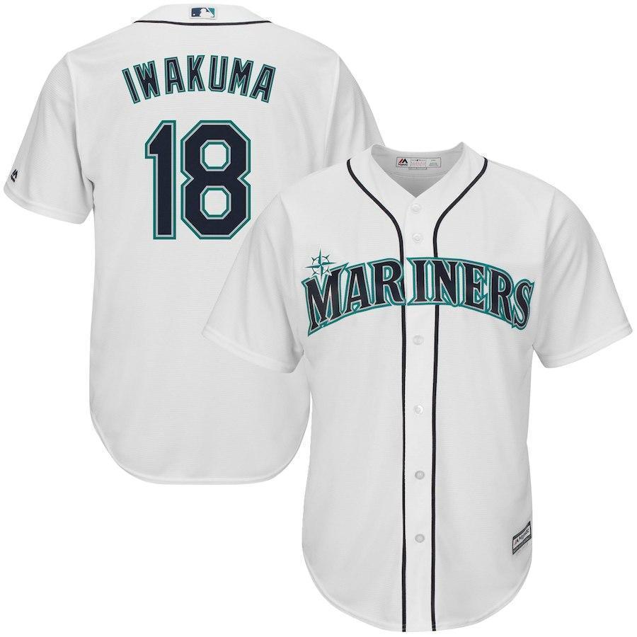 Hisashi Iwakuma Seattle Mariners Baseball Player Jersey