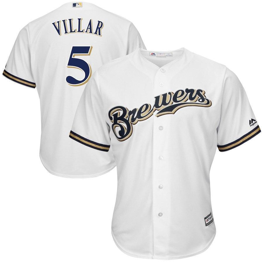 Jonathan Villar Milwaukee Brewers Baseball Player Jersey