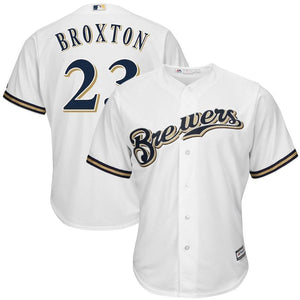 Keon Broxton Milwaukee Brewers Baseball Player Jersey