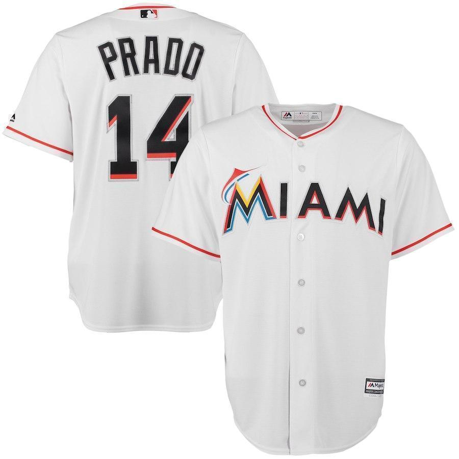 Martin Prado Miami Marlins Dodgers Baseball Player Jersey