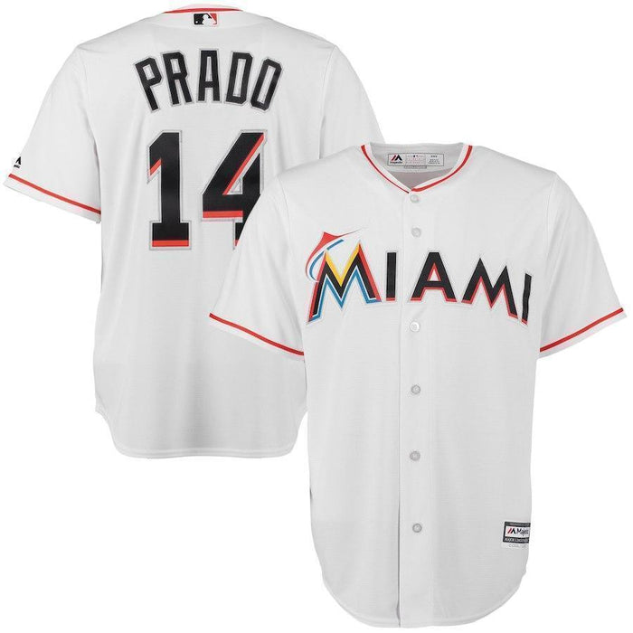 Martin Prado Miami Marlins Dodgers Baseball Player Jersey