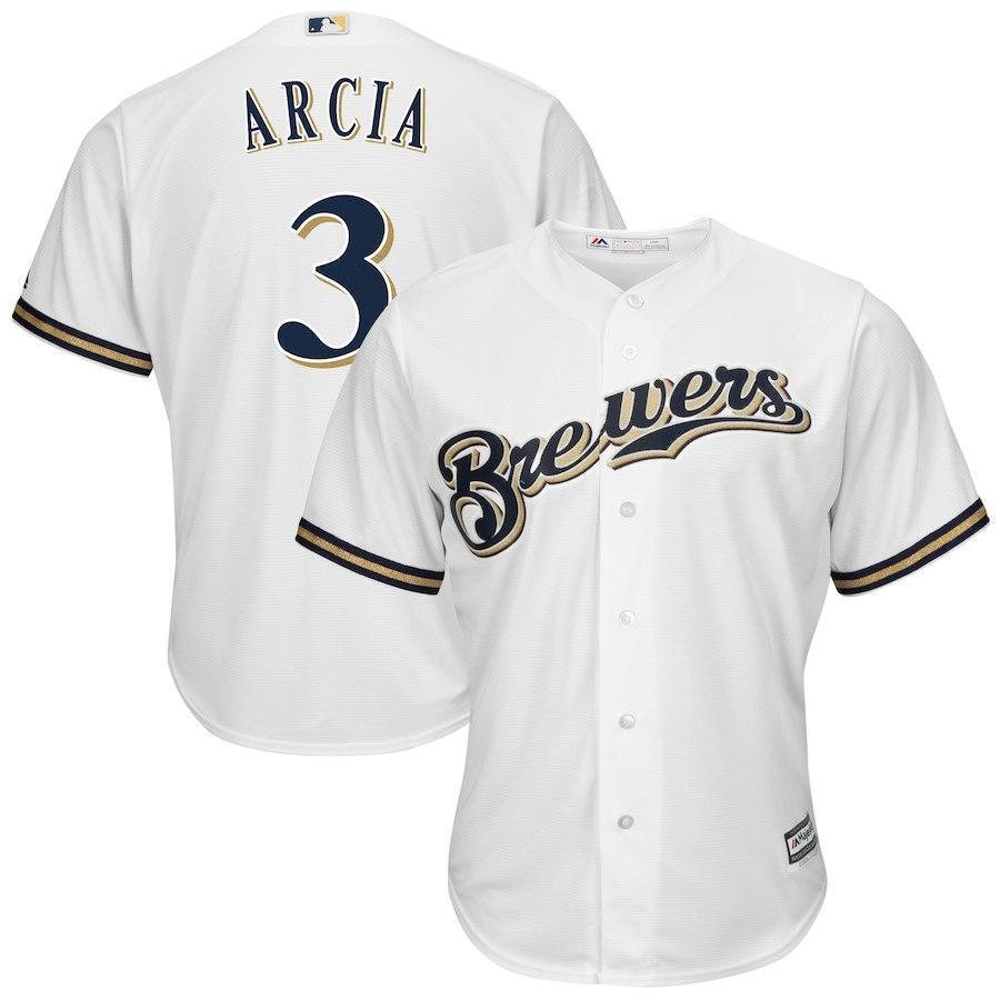 Orlando Arcia Milwaukee Brewers Baseball Player Jersey