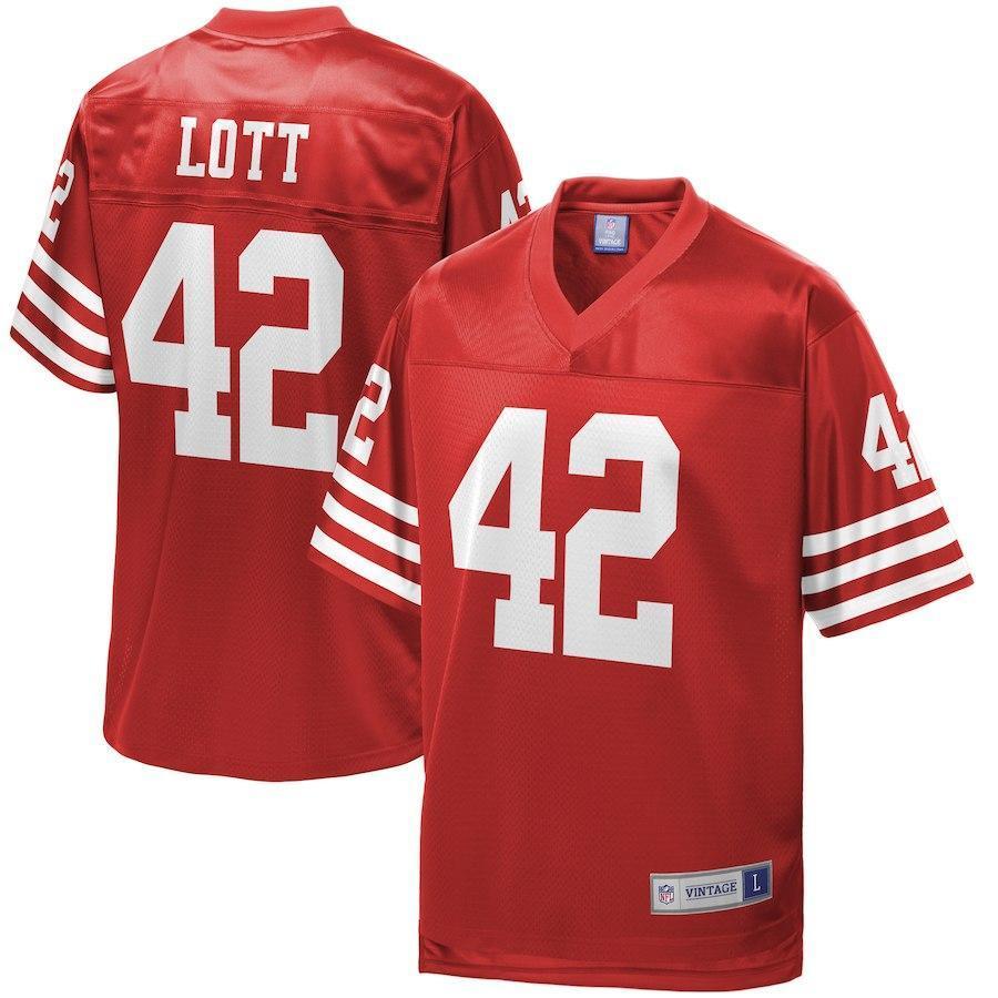 Ronnie Lott San Francisco 49ers Pro Line Retired Player Jersey – Scarlet 2018/2019