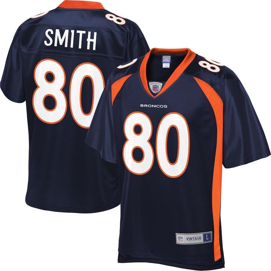 Rod Smith Denver Broncos NFL Pro Line Retired Team Player Jersey  Navy