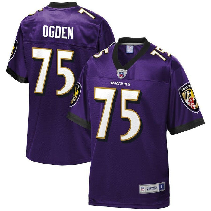 Jonathan Ogden Baltimore Ravens Pro Line Retired Player Jersey – Purple 2018/2019