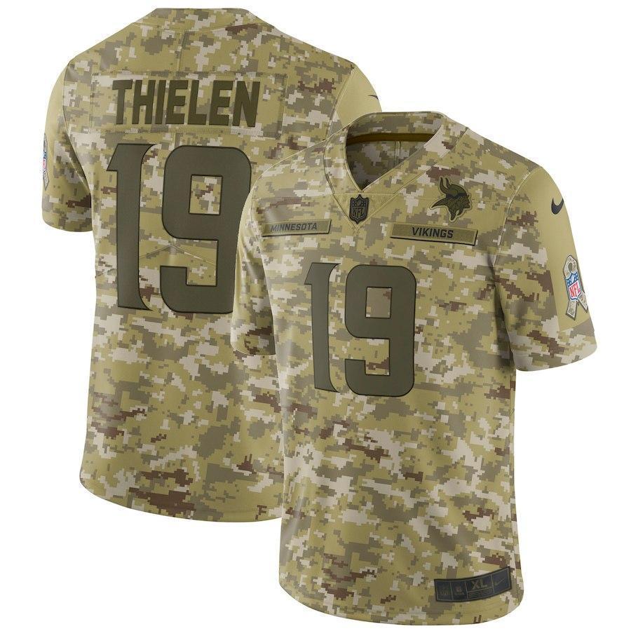Minnesota Vikings Adam Thielen Camo Jersey 2018 - 2019