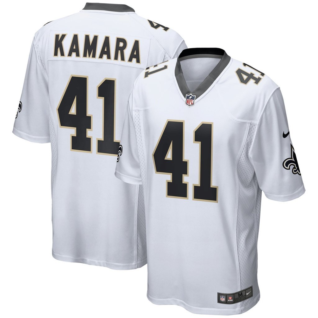 New Orleans Saints Alvin Kamara White Jersey 2018 - 2019
