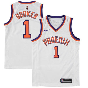 Devin Booker Phoenix Suns Youth Hardwood Classics Jersey – White 2018/2019