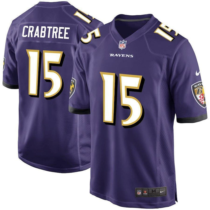 Michael Crabtree Baltimore Ravens Game Jersey – Purple 2018/2019