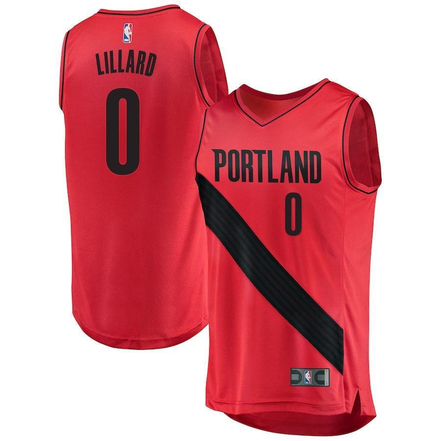 Damian Lillard Portland Trail Blazers Branded Youth Fast Break Jersey Red - Statement Edition 2018/2019