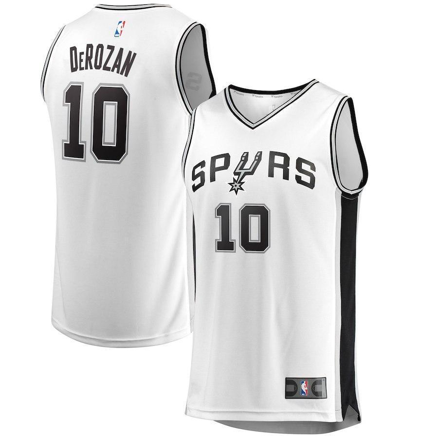DeMar DeRozan San Antonio Spurs Branded Youth Fast Break Jersey - Association Edition – White 2018/2019