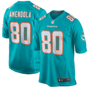 Danny Amendola Miami Dolphins New Game Jersey – Aqua 2018/2019