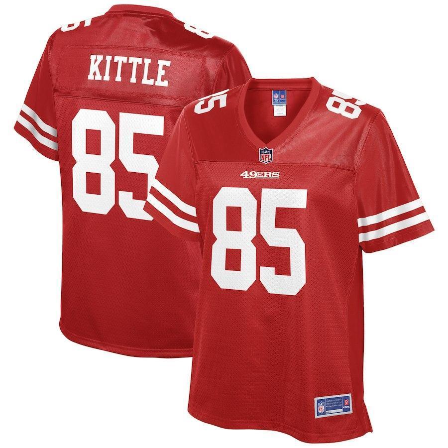 George Kittle San Francisco 49ers Pro Line Women's Team Player Jersey – Scarlet 2018/2019