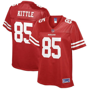 George Kittle San Francisco 49ers Pro Line Women's Team Player Jersey – Scarlet 2018/2019