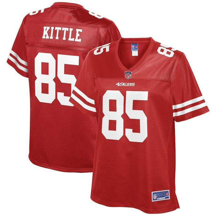 George Kittle San Francisco 49ers Pro Line Women's Team Player Jersey – Scarlet 2018/2019