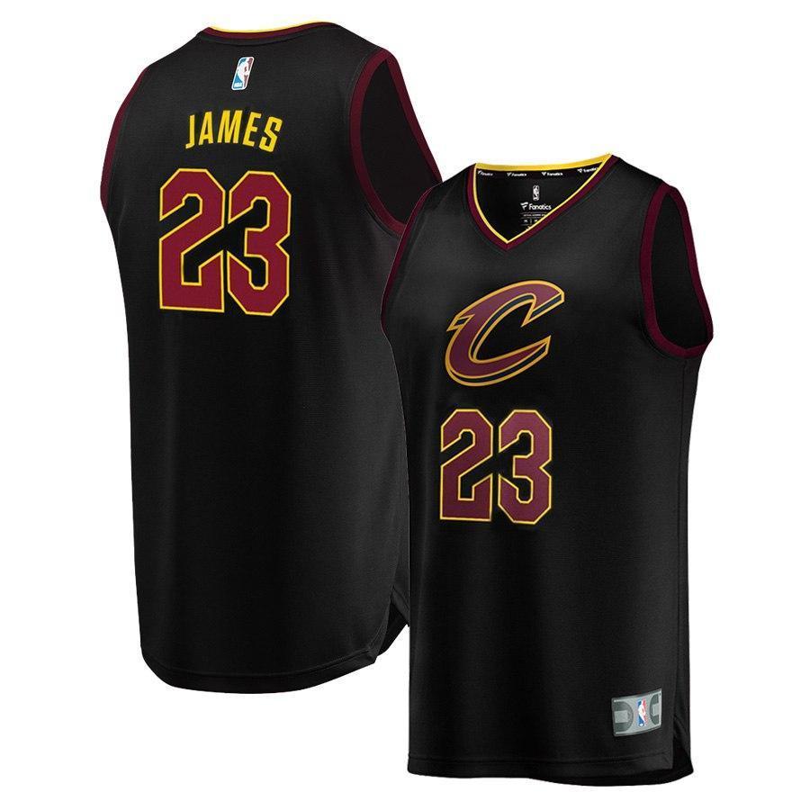 LeBron James Cleveland Cavaliers Branded Youth Fast Break Jersey Black - Statement Edition 2018/2019