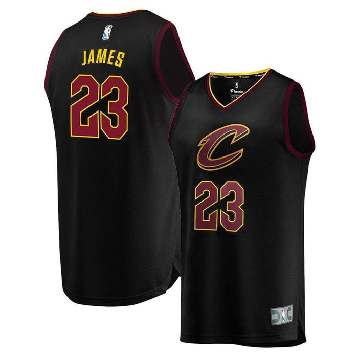 LeBron James Cleveland Cavaliers Branded Youth Fast Break Jersey Black - Statement Edition 2018/2019