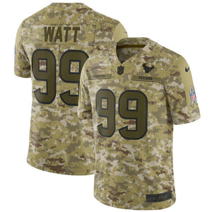 J.J. Watt Houston Texans Salute to Service Limited Jersey - Camo