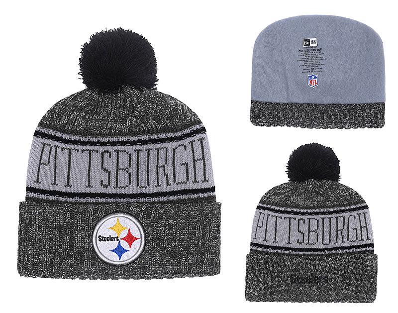 Men's Pittsburgh Steelers New Era 2018 NFL Knit Beanie Hat