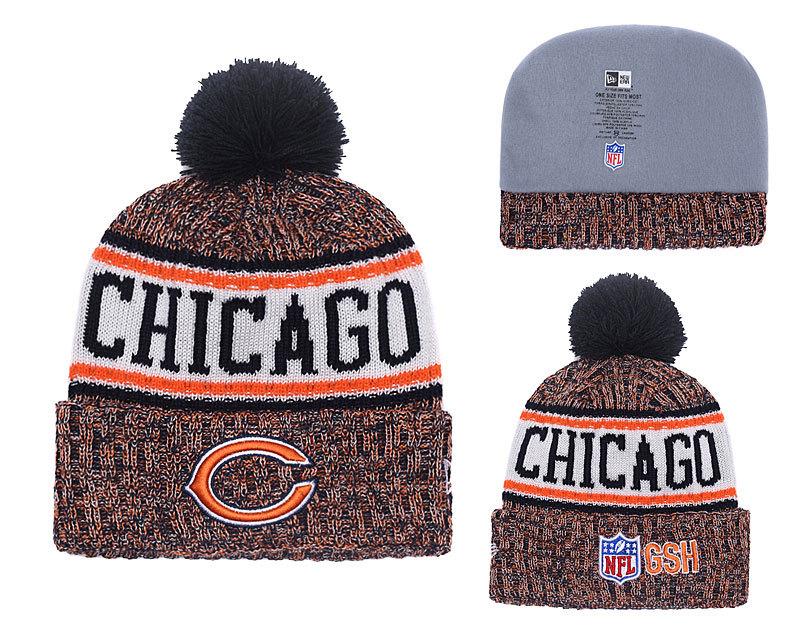 Men's Chicago Bears New Era 2018 NFL Knit Beanie Hat