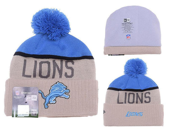 Men's Detroit Lions New Era 2018 NFL Knit Beanie Hat