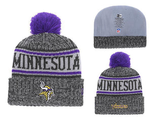 Men's Minnesota Vikings New Era 2018 NFL Knit Beanie Hat