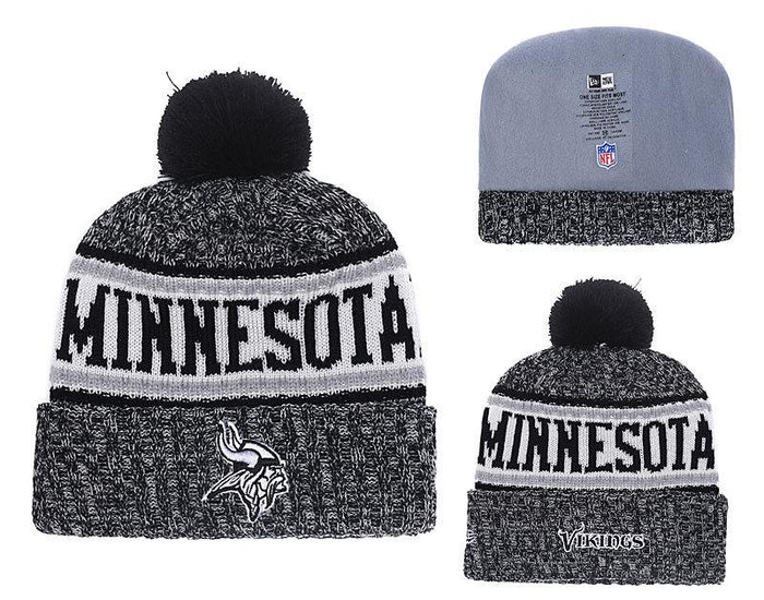 Men's Minnesota Vikings New Era 2018 NFL Knit Beanie Hat