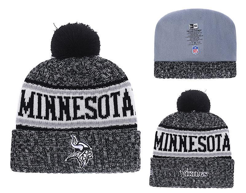 Men's Minnesota Vikings New Era 2018 NFL Knit Beanie Hat