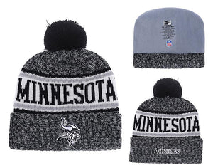 Men's Minnesota Vikings New Era 2018 NFL Knit Beanie Hat