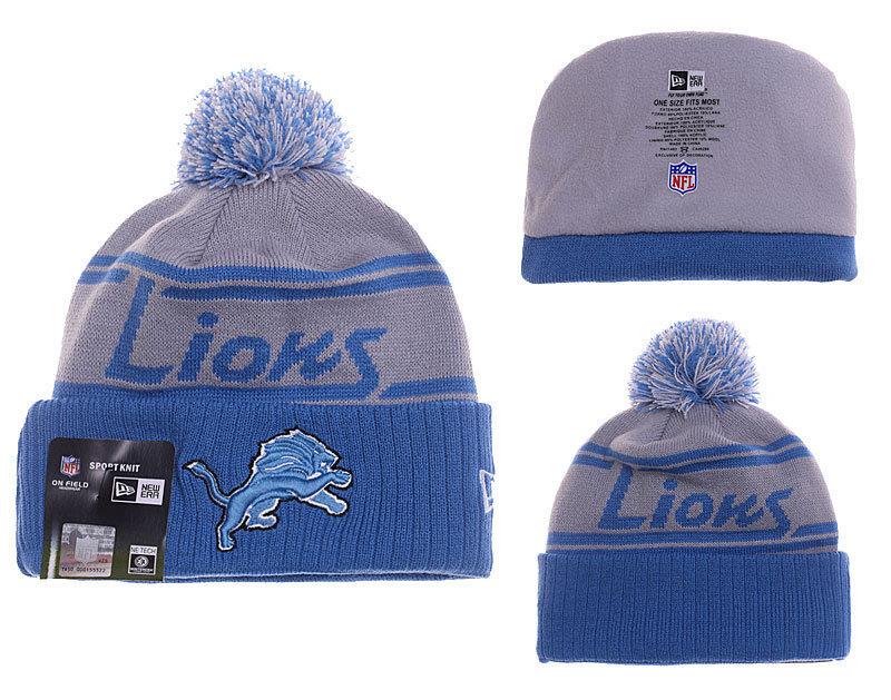 Men's Detroit Lions New Era 2018 NFL Knit Beanie Hat