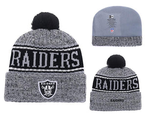 Men's Oakland Raiders New Era 2018 NFL Knit Beanie Hat