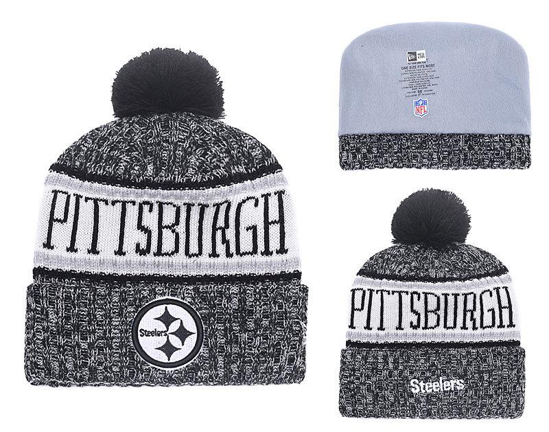 Men's Pittsburgh Steelers New Era 2018 NFL Knit Beanie Hat