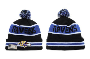 Men's Baltimore Ravens New Era 2018 NFL Knit Beanie Hat